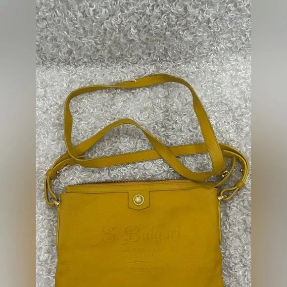 Bulgari Bvlgari Yellow Leather Tote Bag - Picture 12 of 16
